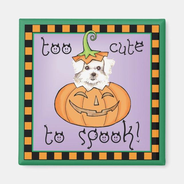 Halloween Maltese Magnet (Front)