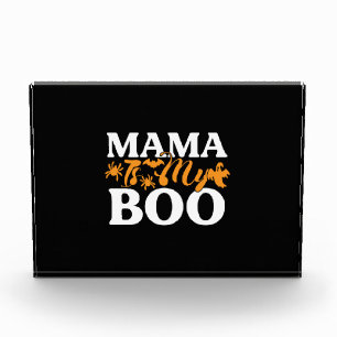 Halloween Mama Is My Boo Birthday Photo Block