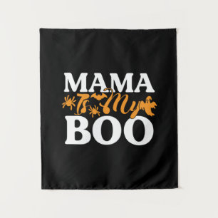 Halloween Mama Is My Boo Birthday Tapestry
