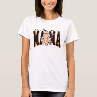 Halloween “MAMA” T-Shirt – Cute Ghost & Bats Graph