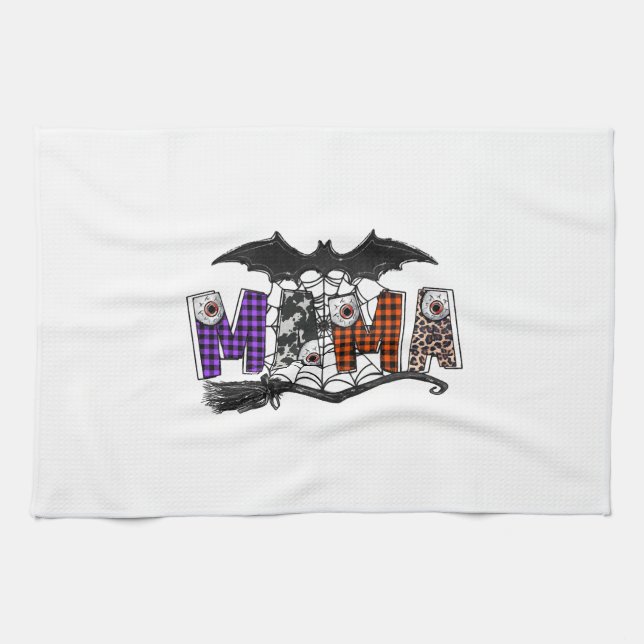 Halloween Mama Tea Towel (Horizontal)