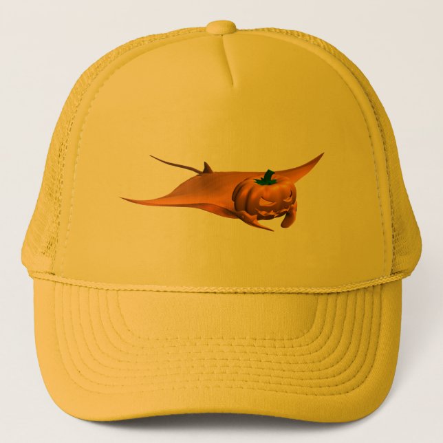 Halloween Manta Ray Trucker Hat (Front)