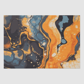 Halloween Marble Watercolour Swirl 14 Tissue Paper