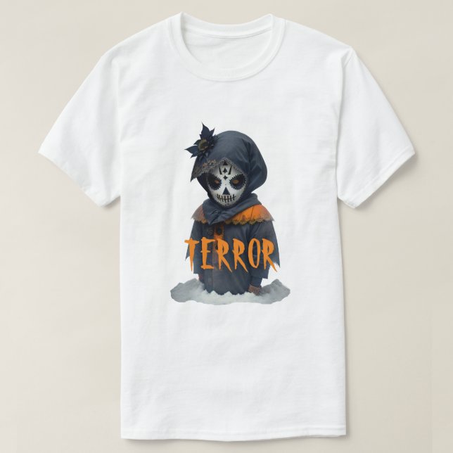 Halloween Mask Terror T-Shirt (Design Front)