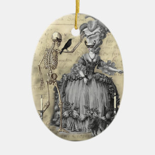 Halloween Masquerade Ball Ceramic Ornament