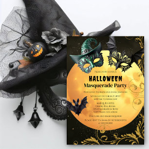 Halloween Masquerade Costume Party Invitation
