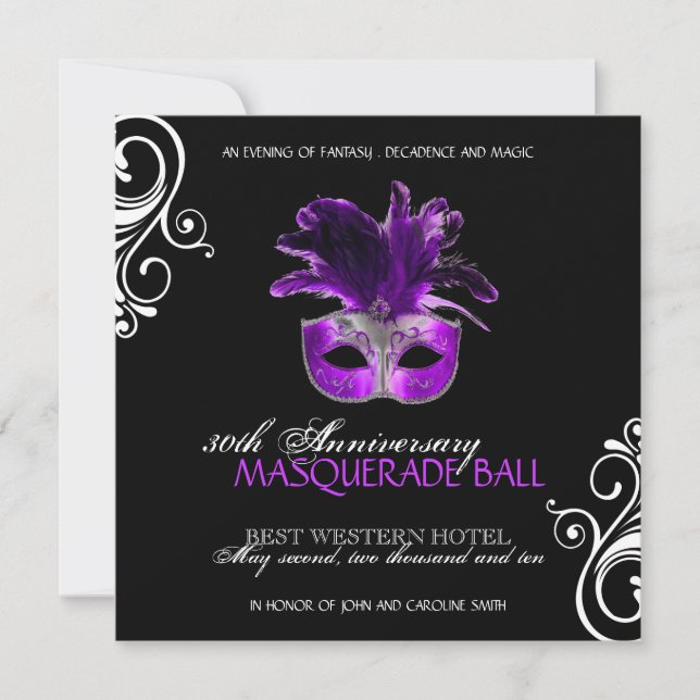 Halloween Masquerade Invitation (Front)