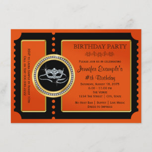 Halloween Masquerade Party Invitation