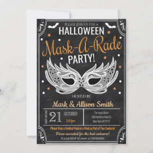 Halloween Masquerade Party Invitation