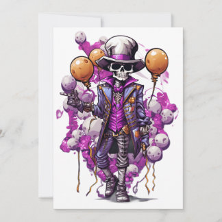 Halloween Masquerade Spooky costumes Falloween Invitation