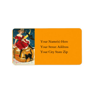 Halloween Masquerade Vintage Address Label