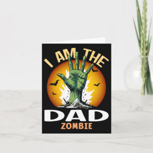 Halloween Matching Dad Zombie Costume  Card