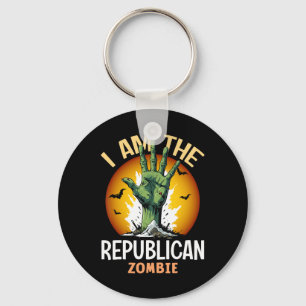 Halloween Matching Republican Zombie Costume Key Ring