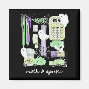 Halloween Math Teacher Ghosts Trig Or Treat Studen Magnet