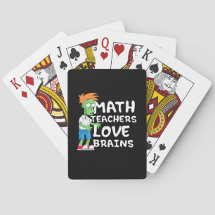 Halloween Math Teacher Love Playing Cards