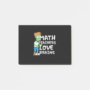 Halloween Math Teacher Love Post-it Notes