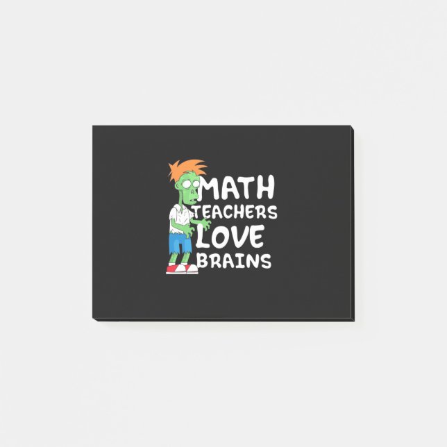 Halloween Math Teacher Love Post-it Notes (Front)