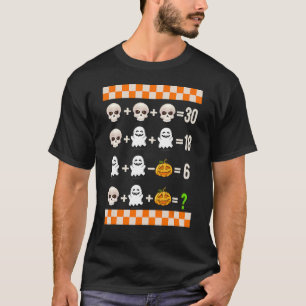 Halloween Math Teacher Order Of Operations Quiz Fa T-Shirt
