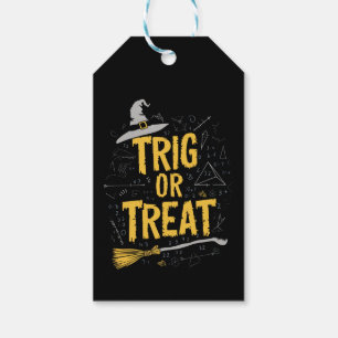 Halloween Math Teacher Trig Or Treat School Gift Tags