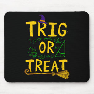 Halloween Math Teacher Trig Or Treat Student Schoo Mouse Pad