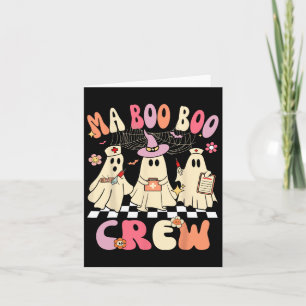 Halloween Medical Istant Boo Crew Funny Ma Ghost N Card