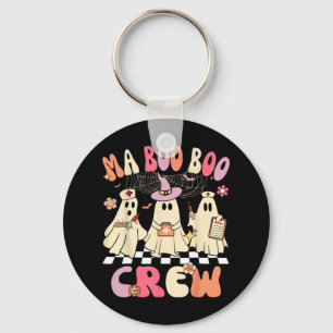 Halloween Medical Istant Boo Crew Funny Ma Ghost N Key Ring