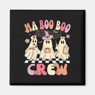 Halloween Medical Istant Boo Crew Funny Ma Ghost N Magnet