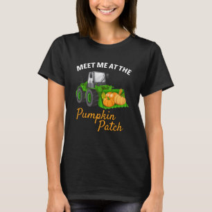 Halloween Meet Me At The Pumpkin Patch Tractor P T-Shirt
