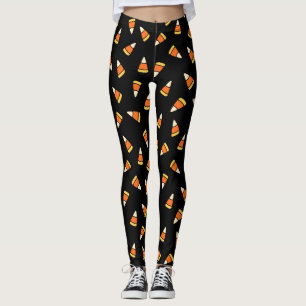 Halloween Mega Candy Corn Pattern Leggings
