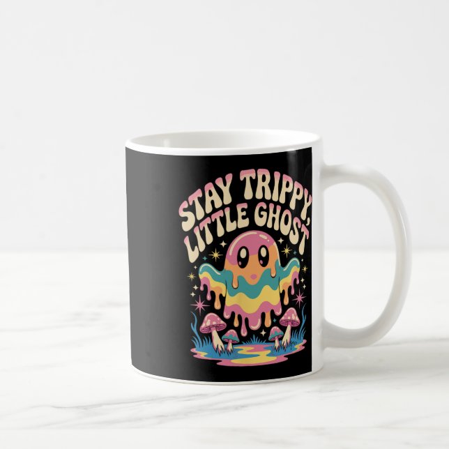 Halloween Melting Ghost Mushroom Patch  Coffee Mug (Right)