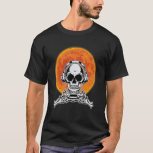 Halloween Men Boys Gamer Gaming Skeleton Boys T-Shirt