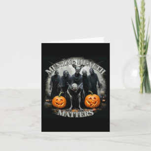 Halloween - Mental Health S Sticker Card