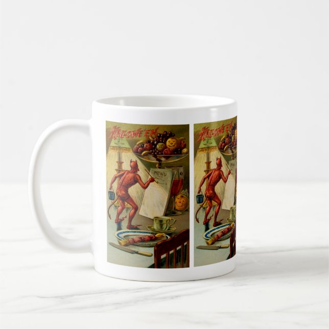 Halloween Menu Coffee Mug (Left)