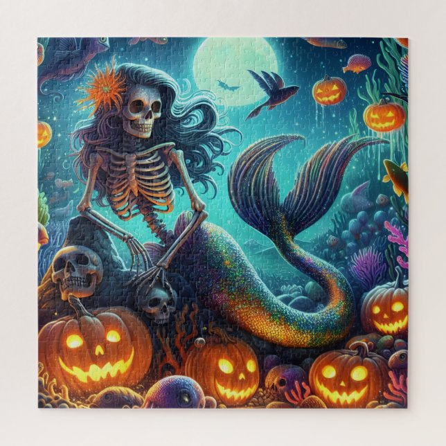 Halloween Mermaid Puzzle (Vertical)