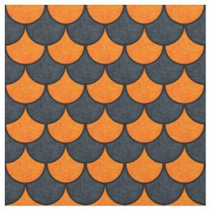 Halloween Mermaid Scales Pattern Fabric