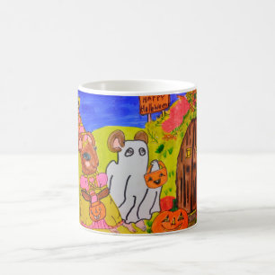 HALLOWEEN MICE TRICK OR TREATING COFFEE MUG