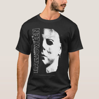 Halloween Michael Myers Large Face Long Sleeve  T-Shirt