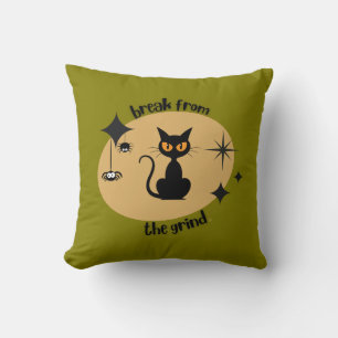 Halloween Mid-Century Pillow