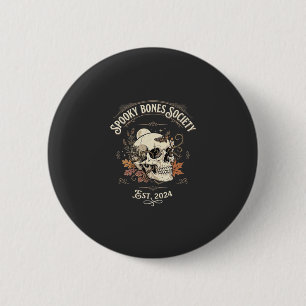Halloween Midnight Bone Garden 6 Cm Round Badge