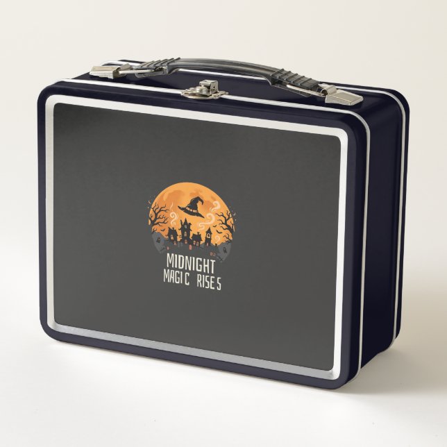 Halloween Midnight Magic Metal Lunch Box (Front)