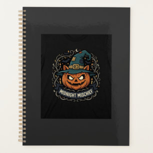 Halloween Midnight Pumpkin Mischief Planner