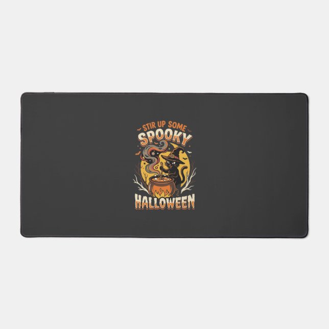 Halloween Midnight Spell Magic Desk Mat (Front)