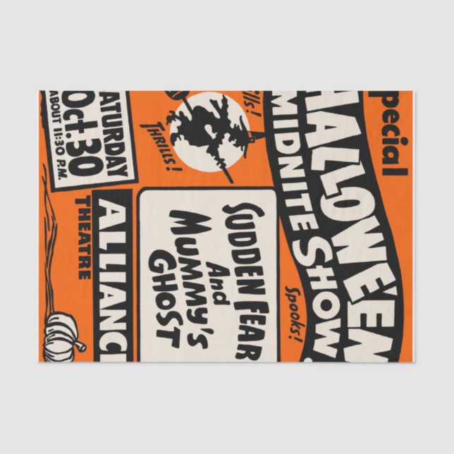 Halloween Midnite Show Tissue Paper (Front)