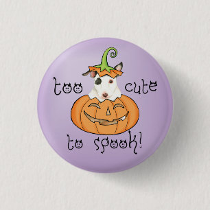 Halloween Mini Bull Terrier Pinback Button