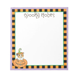 Halloween Miniature American Shepherd Notepad