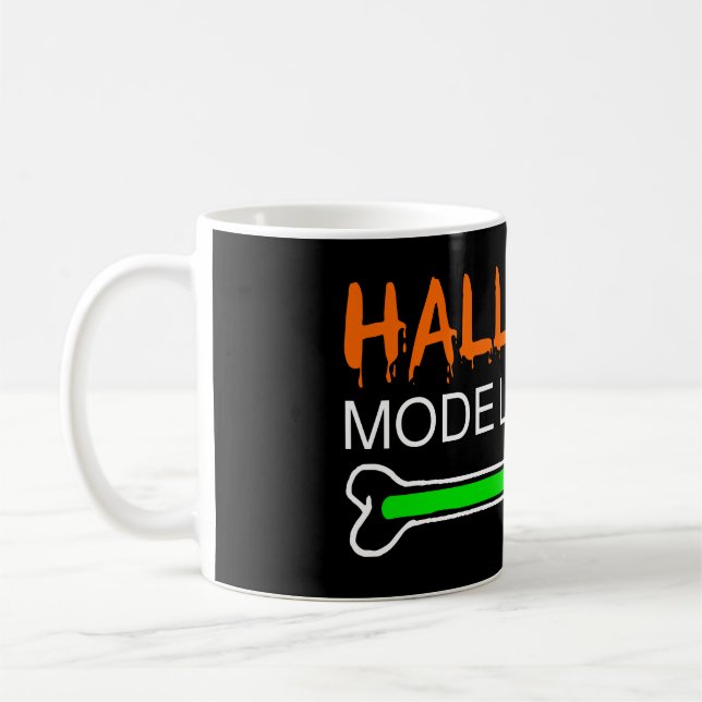 Halloween Mode Loading Skull Load Bar Coffee Mug (Left)