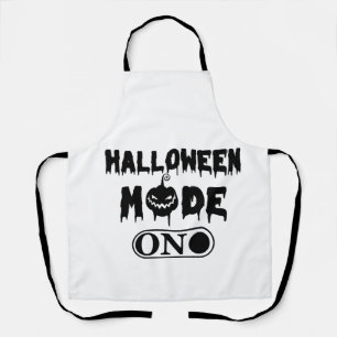 Halloween Mode On - Party Halloween Pumpkin Apron