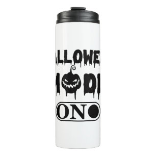 Halloween Mode On - Party Halloween Pumpkin Thermal Tumbler