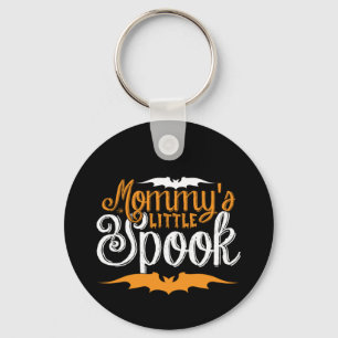 Halloween Mommys Little Spook Birthday Key Ring