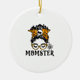 Halloween Momster  Ceramic Ornament